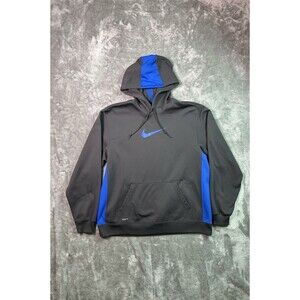 Vtg Nike Fit Therma Hoodie Pullover Gray/Blue Sweatshirt Men’s Size XL Gray Tag